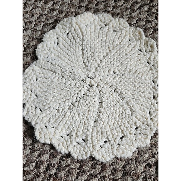 Lot of 10 Hand Crocheted Hot Pads Potholders Trivets Vintage - Picture 11 of 15